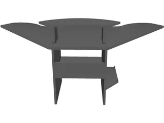 PC Table 3D Model