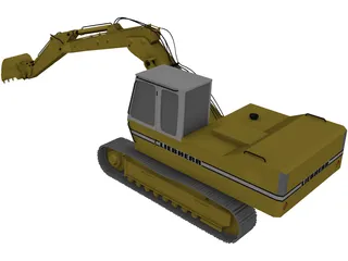 Liebherr Hydraulic Bagger 3D Model