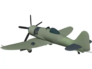 Hawker Sea Fury FB 11 3D Model