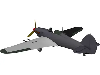 Hawker Hurricane IIC 3D Model