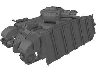 Mobile Roadblock 3D Model