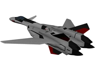 YF-19 Excalibur 3D Model