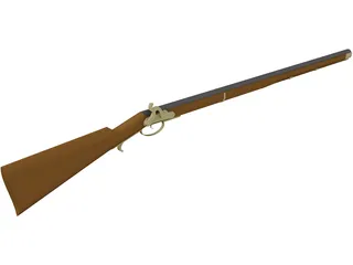 Flintlock Rifle 3D Model