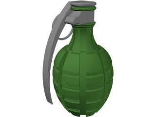 Grenade Pineapple 3D Model