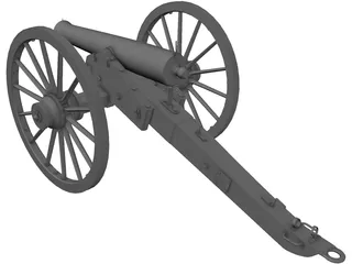 Napolean Cannon 3D Model