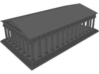 Greek Temple 3D Model