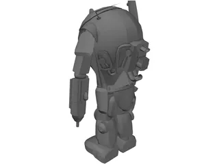 Super Armored Fighting Suit 3D Model