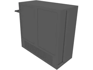 Computer Mini-Tower Case 3D Model