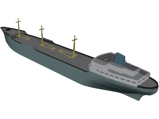 Cargo Ship 3D Model