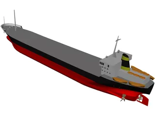 Cargo Ship 3D Model