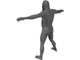 Neanderthal Man 3D Model