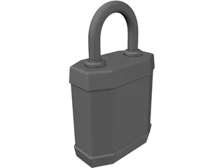 Padlock 3D Model