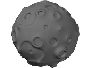 Toon Asteroid 3D Model