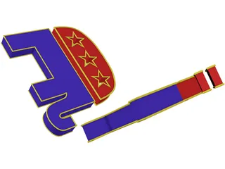 U.S. Political Symbols 3D Model