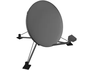 SATCOM Dish 3D Model