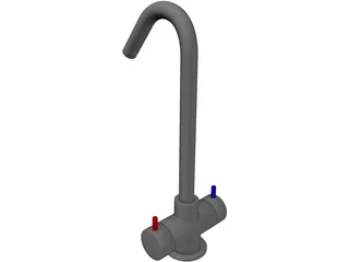 Modern Kitchen Faucet  3D Model