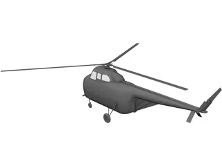 Sikorsky H-19 Chickasaw 3D Model