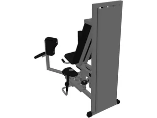 Fitness Bench 3D Model