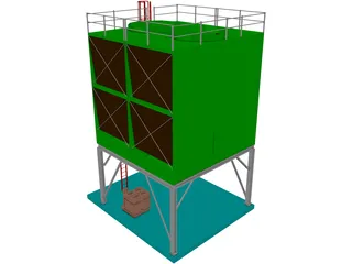 Cooling Tower 3D Model