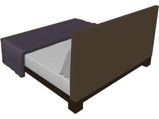 Bed Double 3D Model