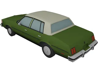 Oldsmobile Cutlass Sedan (1985) 3D Model