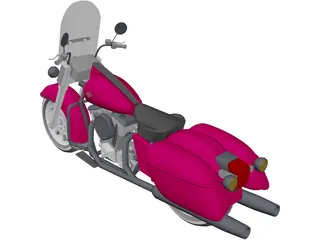 Harley-Davidson Glide 3D Model