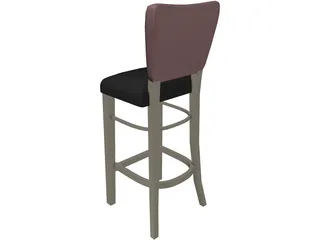 Stool Bar Princeton 3D Model