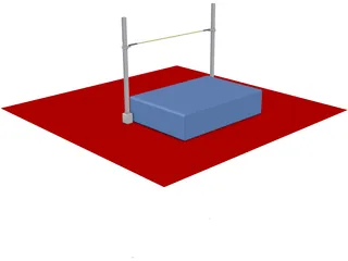 High Jump 3D Model