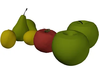 Fruits and Vegetables 3D Model