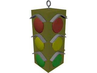 Stop Light 3D Model