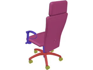 Chair Arms Exec 3D Model