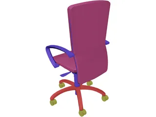 Chair Arms Hiback 3D Model