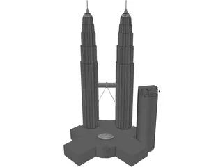 Petronas Twin Tower 3D Model