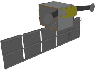 Space Based Infrared Satellite (SBIRS) 3D Model