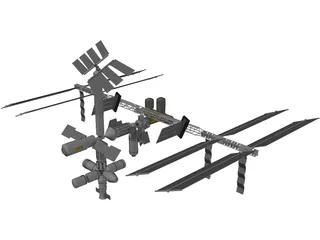 International Space Station 3D Model