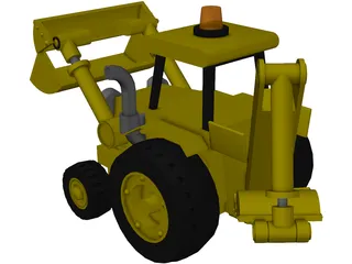 Excavator Toy 3D Model