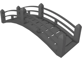 Japanese Bridge 3D Model