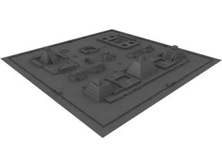 Tenochtitlan City 3D Model