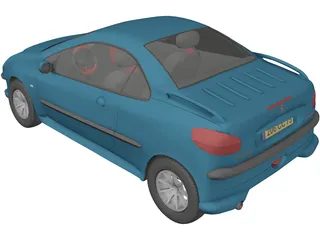 Peugeot 206CC 3D Model