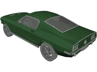 Ford Mustang Fastback (1968) 3D Model