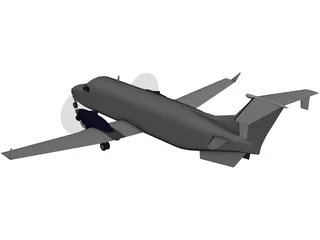 Beechcraft 1900-D 3D Model