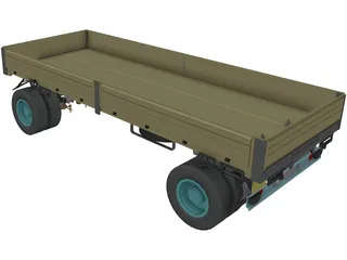 Cargo Trailer 3D Model