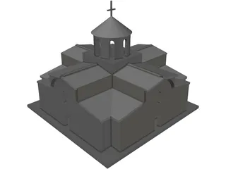 Ancient Roman Church 3D Model