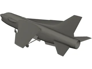 F-8 Crusader 3D Model