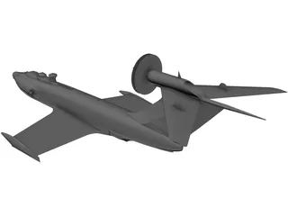 A-90 Orlenok Ekranoplane 3D Model