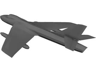 Hawker Hunter 3D Model