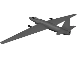 Lockheed U-2 Dragon Lady 3D Model