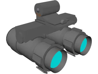 ITT F-4949 Night Vision Goggles 2 3D Model