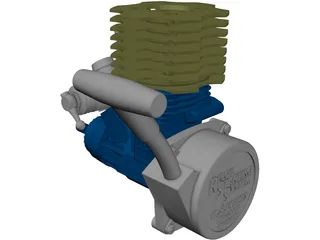 RC OS 15CV Max Model Engine 3D Model