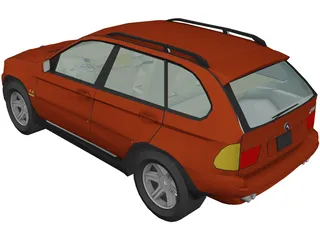 BMW X5 4.6i (2001) 3D Model